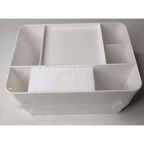 White Office Organizer with 6 Compartments - Picture 5 of 7